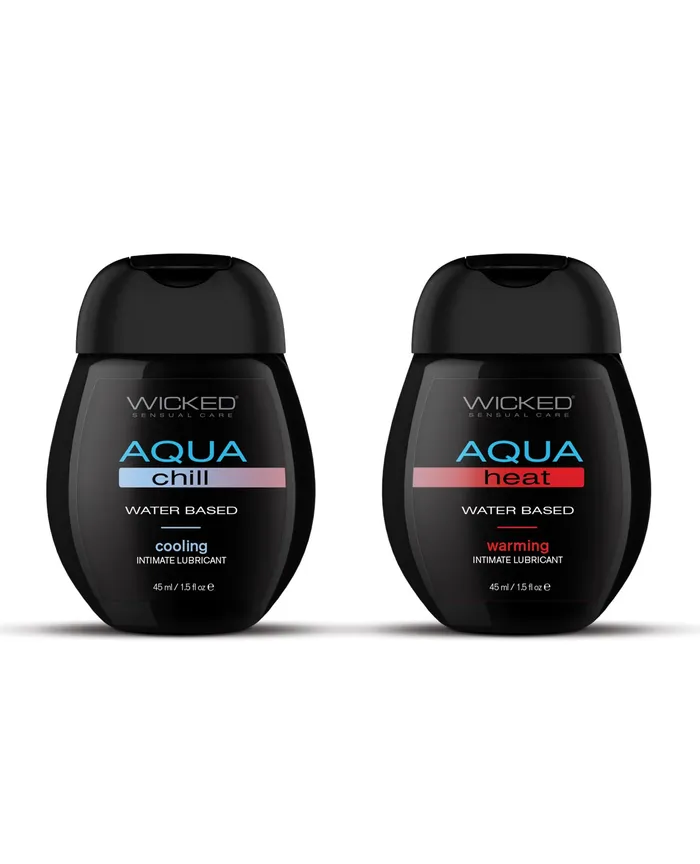 Wicked Sensual Care Male Sex Toys Wicked Sensual Care Sensation Kit Cooling and Warming Water Based Lubricants 15 oz Bottles Wicked Sensual Care Male Sex Toys Wicked Sensual Care Sensation Kit Cooling and Warming Water Based Lubricants 15 oz Bottles