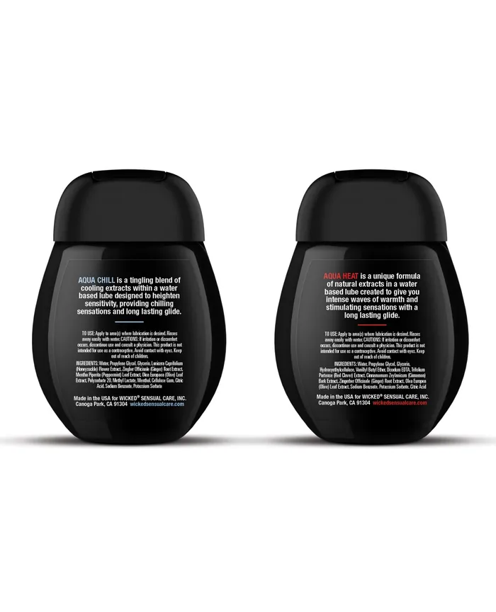 Wicked Sensual Care Male Sex Toys Wicked Sensual Care Sensation Kit Cooling and Warming Water Based Lubricants 15 oz Bottles Wicked Sensual Care Male Sex Toys Wicked Sensual Care Sensation Kit Cooling and Warming Water Based Lubricants 15 oz Bottles