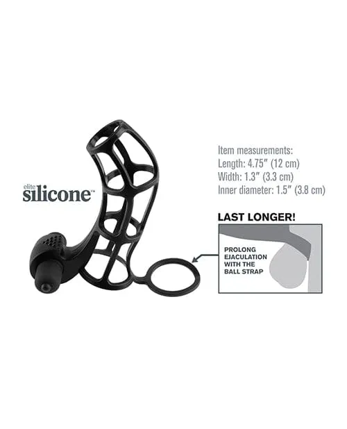 Pipedream Products Male Sex Toys Fantasy Xtensions Deluxe Silicone Power Cage Black Pipedream Products Male Sex Toys Fantasy Xtensions Deluxe Silicone Power Cage Black