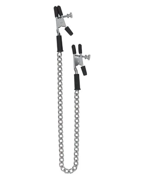 Spartacus Female Sex Toys Spartacus Adjustable Alligator Nipple Clamps with Link Chain Spartacus Female Sex Toys Spartacus Adjustable Alligator Nipple Clamps with Link Chain