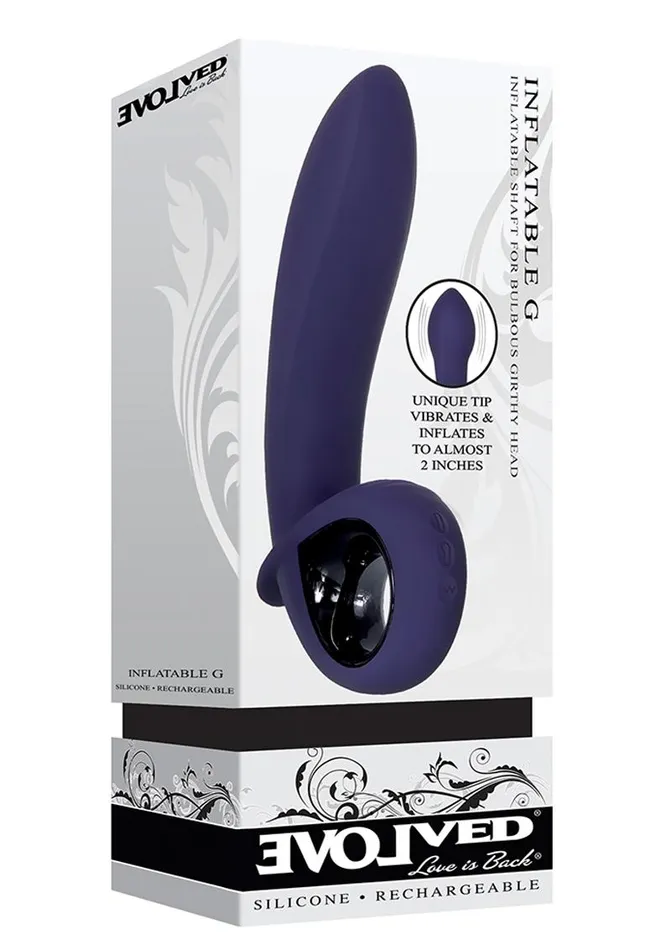 Evolved Female Sex Toys Inflatable G Silicone Rechargeable Vibrator
