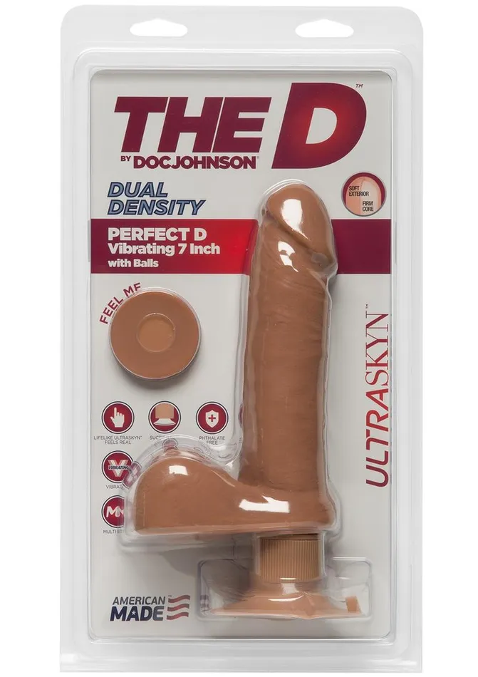 Female Sex Toys The D The D Perfect D Ultraskyn Vibrating Dildo with Balls Female Sex Toys The D The D Perfect D Ultraskyn Vibrating Dildo with Balls