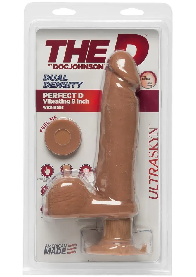 Female Sex Toys The D The D Perfect D Ultraskyn Vibrating Dildo with Balls Female Sex Toys The D The D Perfect D Ultraskyn Vibrating Dildo with Balls