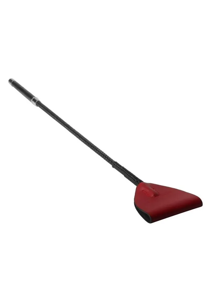 Restraints Master Series Master Series Red Mare Leather Riding Crop Restraints Master Series Master Series Red Mare Leather Riding Crop