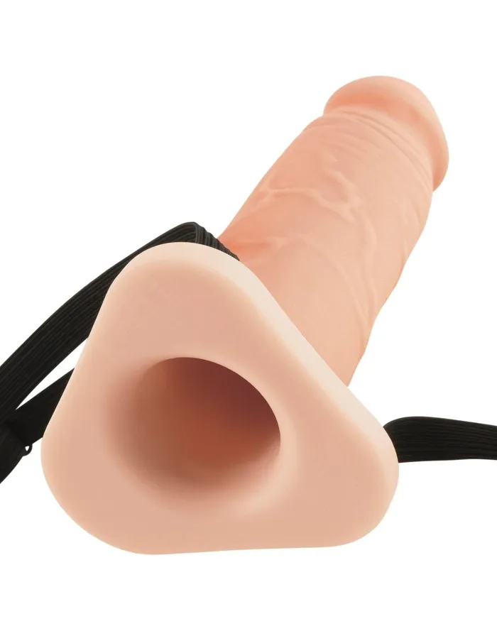 Male Sex Toys Pipedream Fantasy XTensions 8Inch Silicone Hollow Extension Flesh