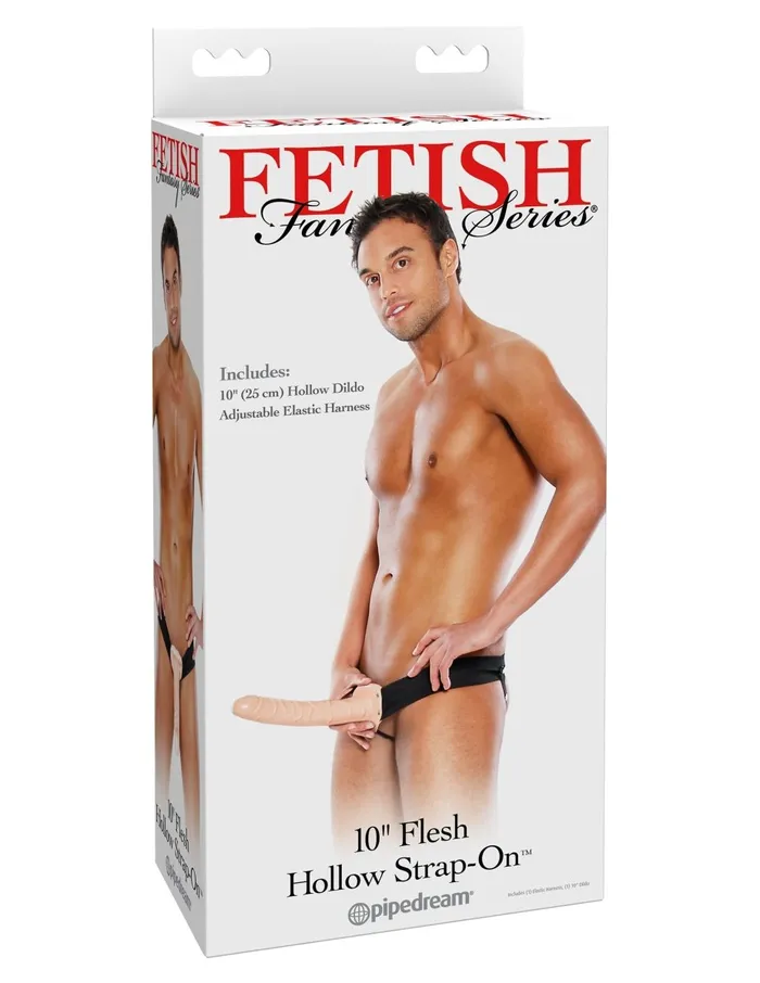 Pipedream Female Sex Toys Fetish Fantasy Series 10 Inch Hollow Strapon Flesh Pipedream Female Sex Toys Fetish Fantasy Series 10 Inch Hollow Strapon Flesh