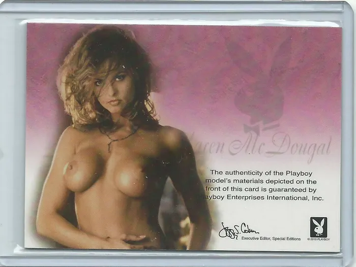 Dans Cards Couples Playboy Lingerie Hot Lace Karen McDougal Memorabilia Card Dans Cards Couples Playboy Lingerie Hot Lace Karen McDougal Memorabilia Card