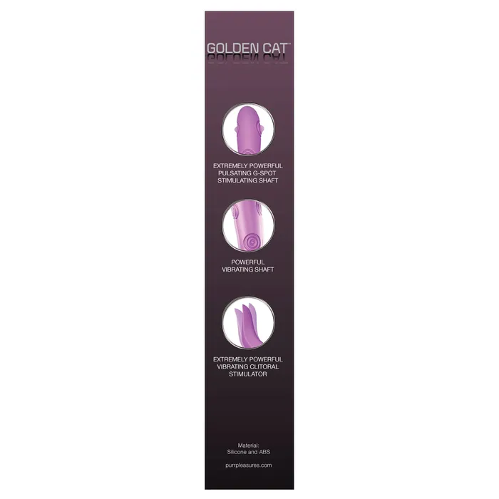 Female Sex Toys GZLPM Golden Cat Vibrating Rabbit Personal Massager Plum