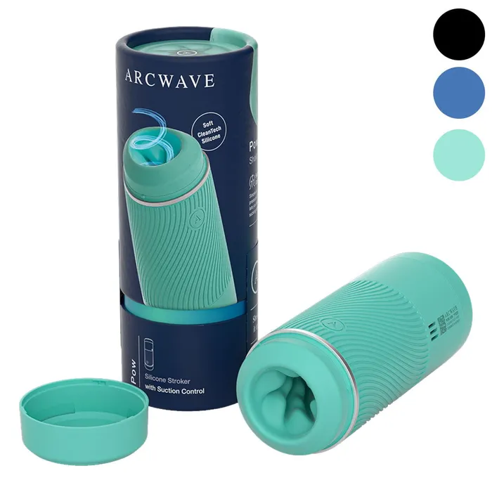 Arcwave Male Sex Toys Arcwave Pow Silicone DualEntry Suction Control Masturbator