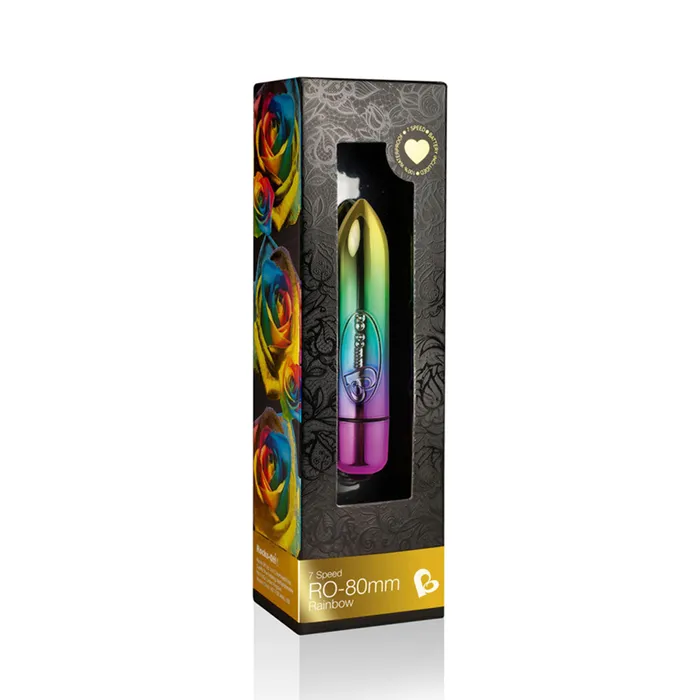 Rocks Off 7 Speed RO80 Rainbow Bullet Vibrator ROCKS OFF Female Sex Toys